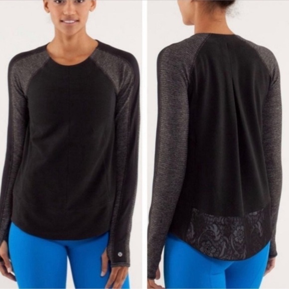 lululemon athletica Tops - Lululemon Black Run: Bold in the Cold Long Sleeve Top 4